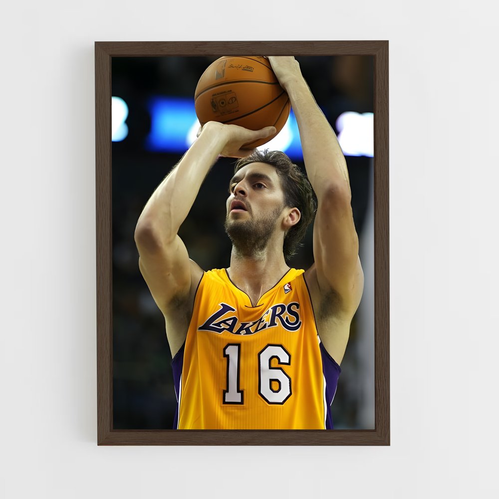 Poster Pau et Fierté – affiche Basketball (vue 5)